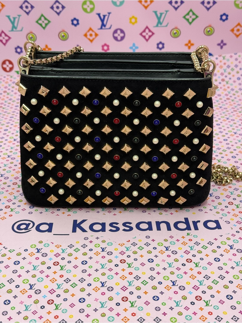Christian Louboutin Paloma studded crossbody bag